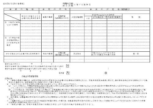 36協定 リラクゼーション